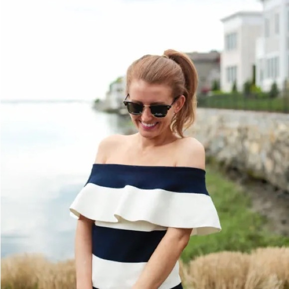 Off The Shoulder Ruffle Sweater - Picture 5 of 5
